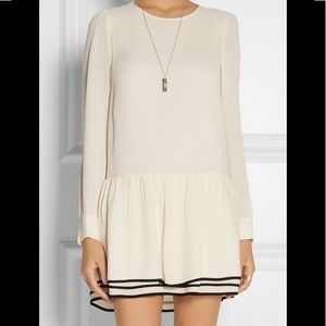See by Chloe white crepe mini dress